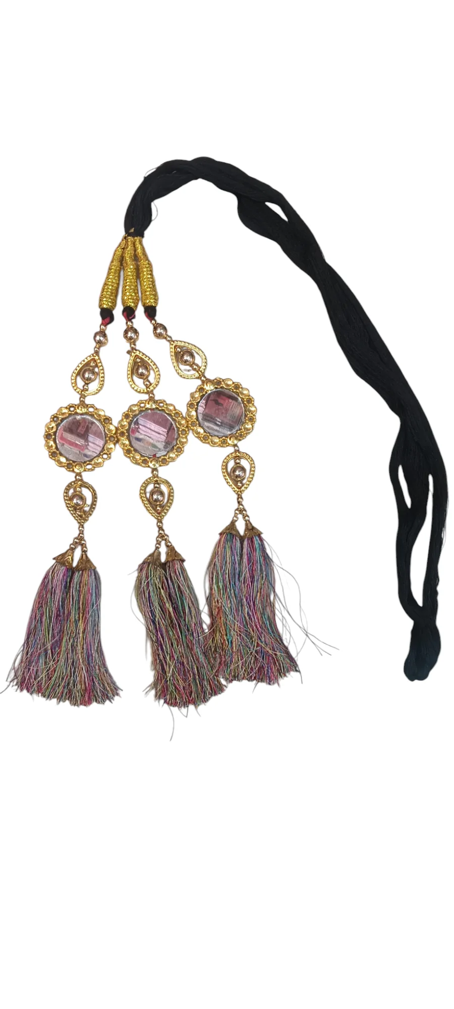 Nari Nakhre Traditional Golden Tassel Paranda